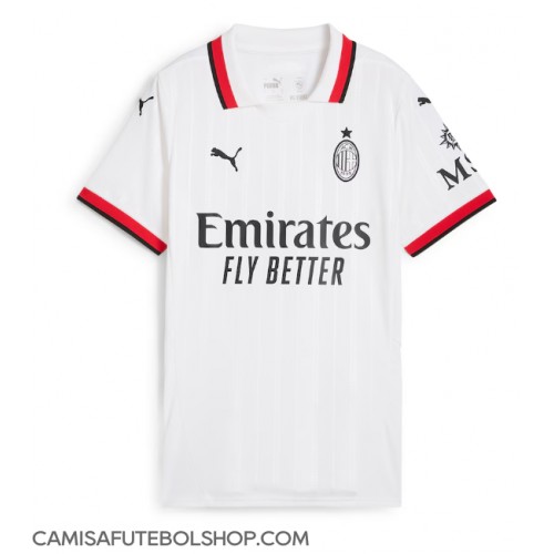 Camisa de time de futebol AC Milan Replicas 2º Equipamento Feminina 2024-25 Manga Curta